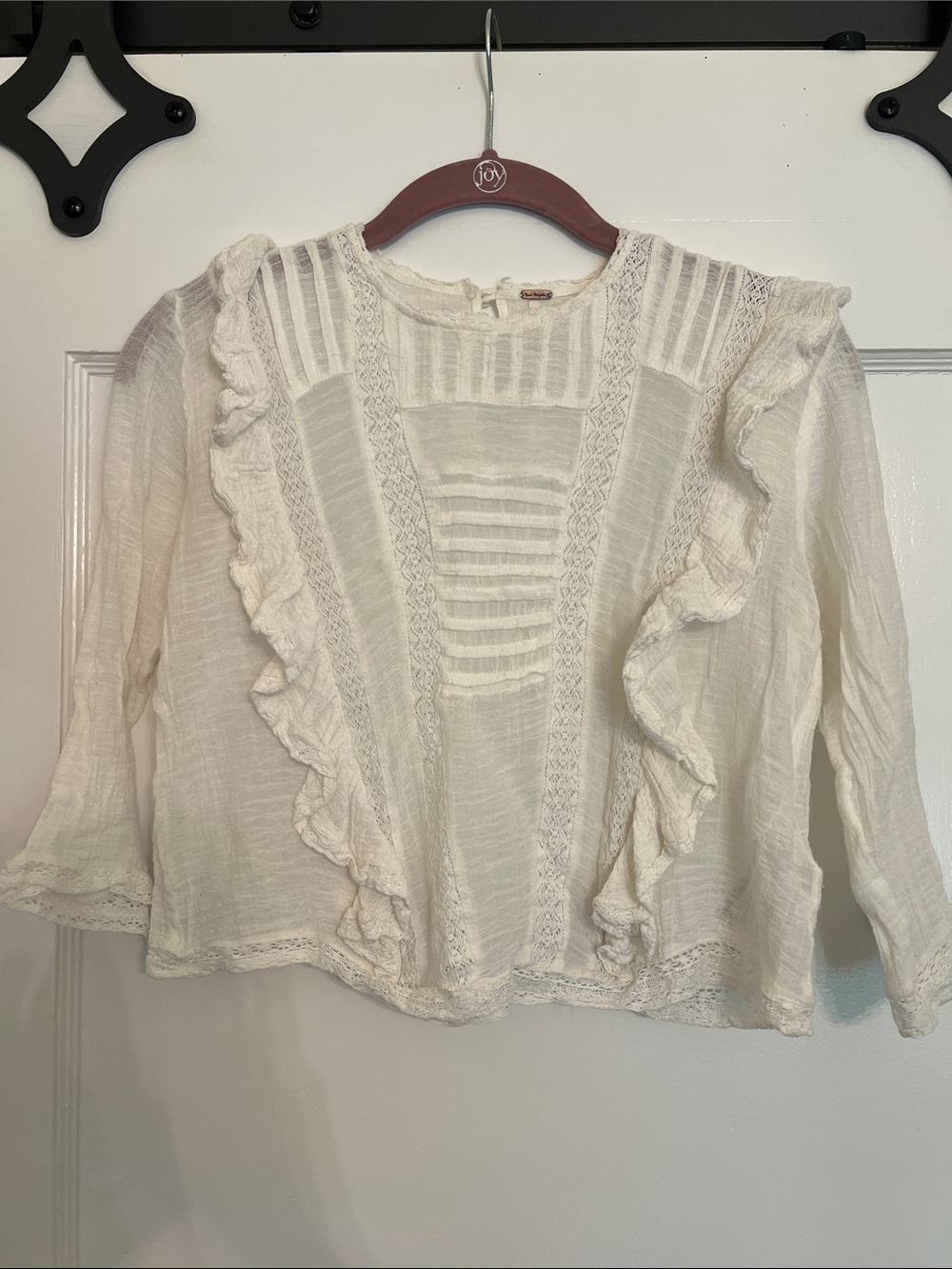 Free People Boho Chic Lace Top XS